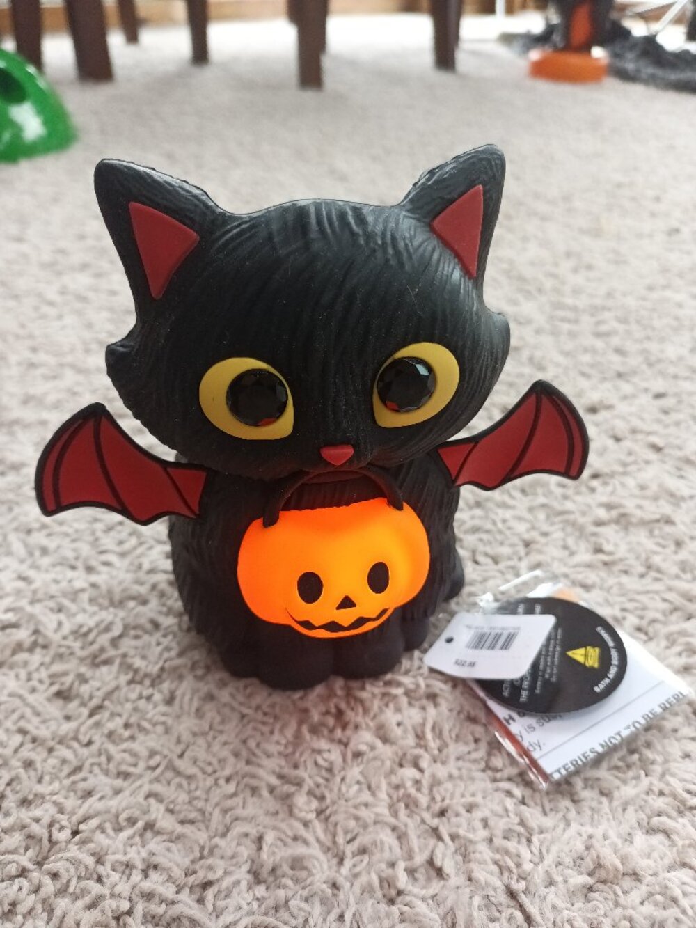 NEW Bath & Body Works Halloween Black Cat Light Up Soap Holder 2026